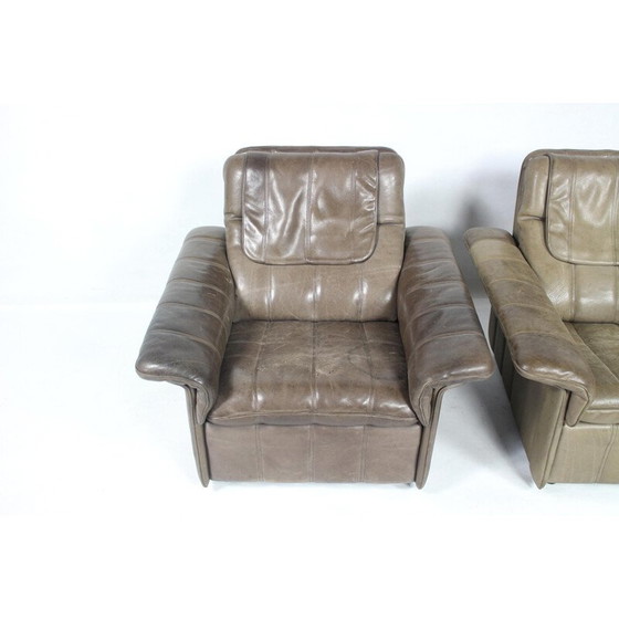 Image 1 of Chaise club vintage en cuir pour De Sede - 1970