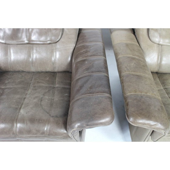 Image 1 of Chaise club vintage en cuir pour De Sede - 1970