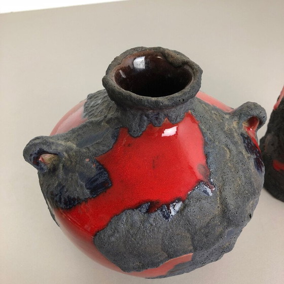 Image 1 of Paire de vases vintage par Marei ceramics pour Studio pottery, Allemagne 1970