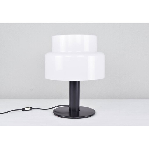 Lampe de table vintage noir et blanc par Codialpo pour Pere Alegrí i Navarro, Espagne 1970
