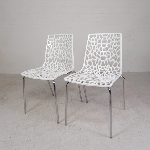 Ensemble de 2 chaises design Igap, modèle Groove, années 2000