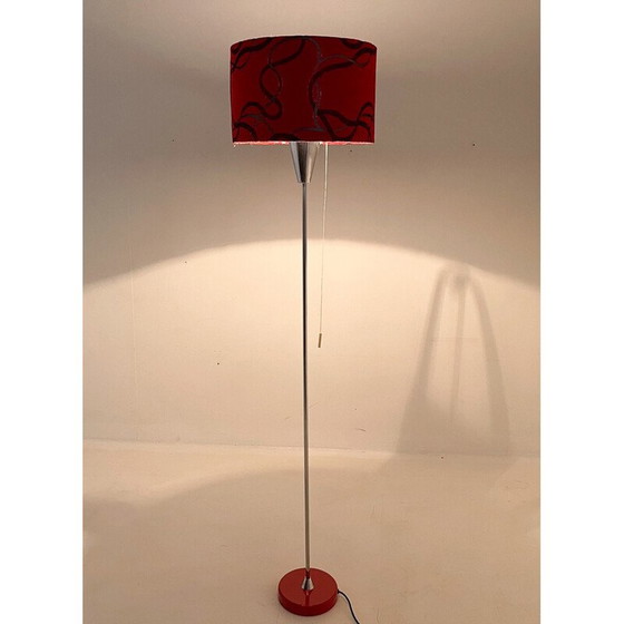 Image 1 of Lampadaire vintage en métal et chrome, Tchécoslovaquie