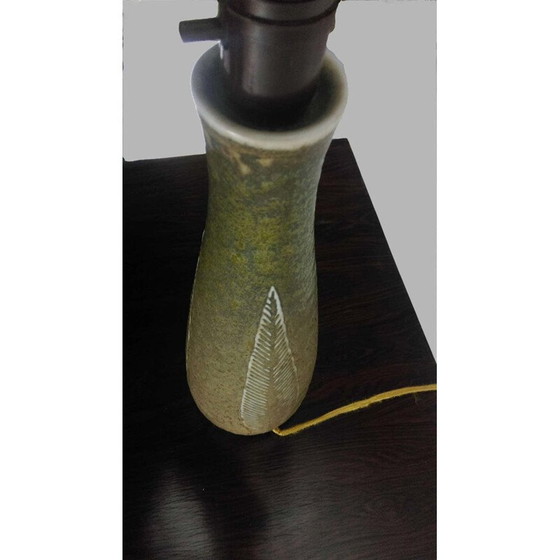 Image 1 of Lampe vintage en grès émaillé de Royal Copenhagen Gerd Bogelund Celadon, 1960