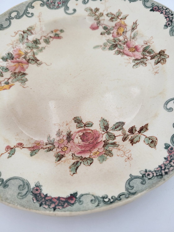 Image 1 of Assiette Ter De Fer Fleurs