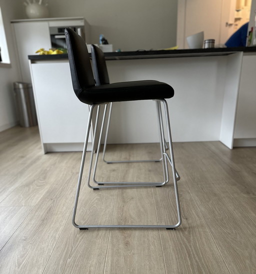 2X tabouret de bar Rolf Benz 626 Sinus