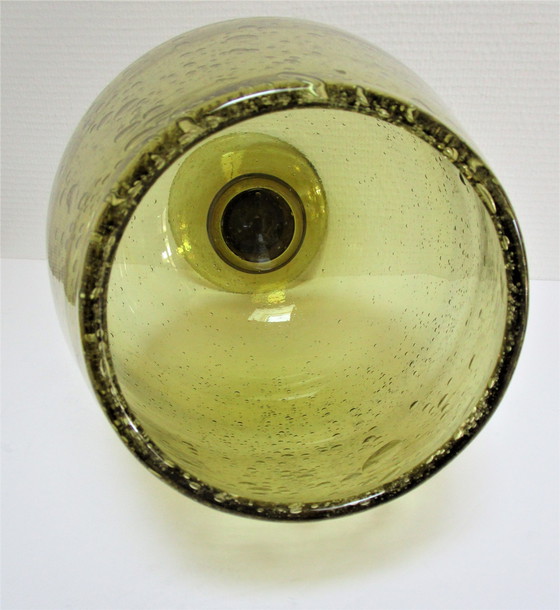 Image 1 of Vase Verre Biot Estampillé H.38 Cm