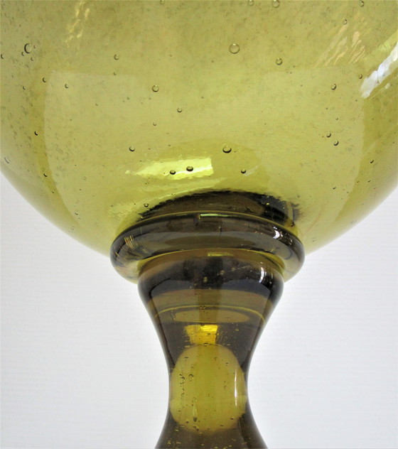 Image 1 of Vase Verre Biot Estampillé H.38 Cm