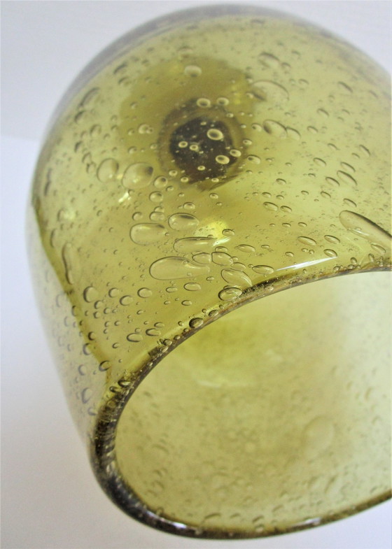 Image 1 of Vase Verre Biot Estampillé H.38 Cm