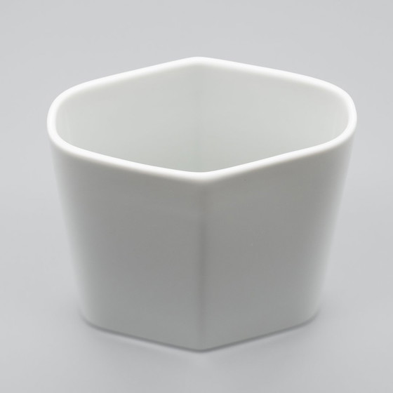 Image 1 of Rosenthal Vase en Porcelaine Brillante Duo Tapio Wirkkala 60S Vintage Iconic Form