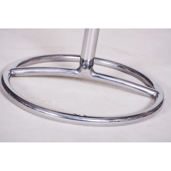 Image 1 of Tabouret de piano vintage en bois et acier, années 1930