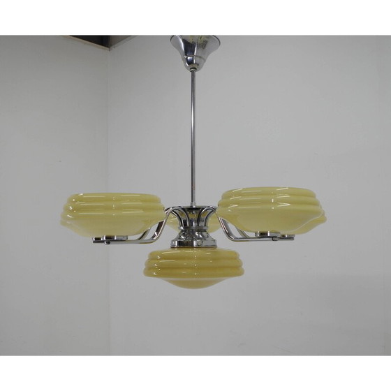 Image 1 of Lustre Vintage Art Déco, Tchécoslovaquie 1940