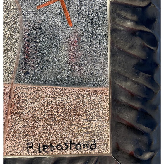 Image 1 of Composition expressionniste française originale de R.Lebastand, 1990