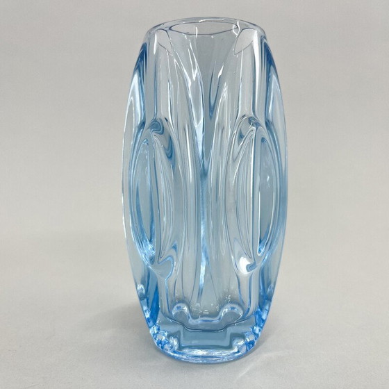 Image 1 of Vase en verre vintage par Rudolf Shrotter pour Sklo Union, Tchécoslovaquie, années 1950