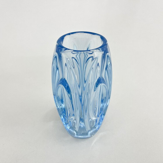 Image 1 of Vase en verre vintage par Rudolf Shrotter pour Sklo Union, Tchécoslovaquie, années 1950
