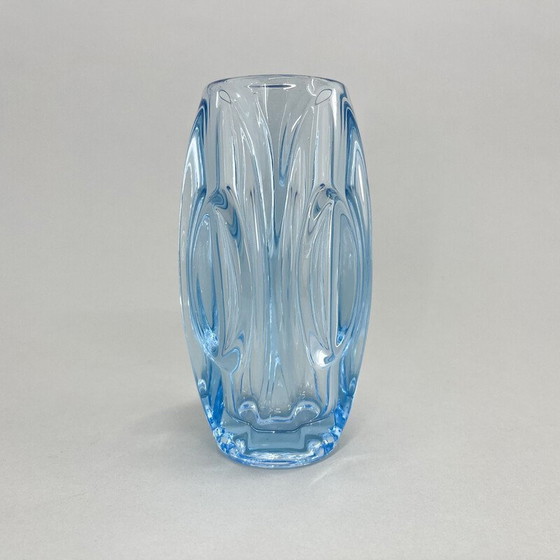 Image 1 of Vase en verre vintage par Rudolf Shrotter pour Sklo Union, Tchécoslovaquie, années 1950