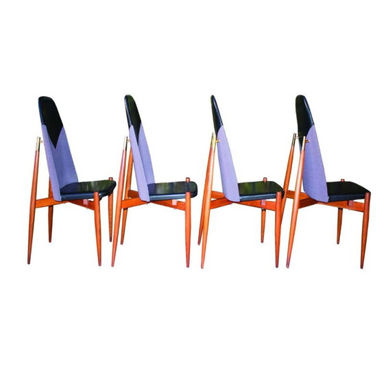 Image 1 of Ensemble de 4 chaises vintage de Miroslav Navratil, 1960