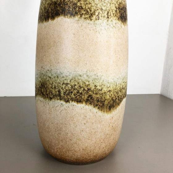 Image 1 of Grand vase de sol vintage en poterie de lave grasse multicolore 284-47 par Scheurich1970