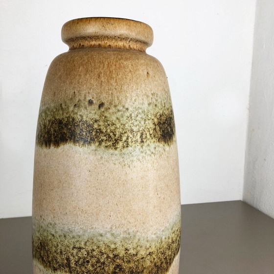 Image 1 of Grand vase de sol vintage en poterie de lave grasse multicolore 284-47 par Scheurich1970