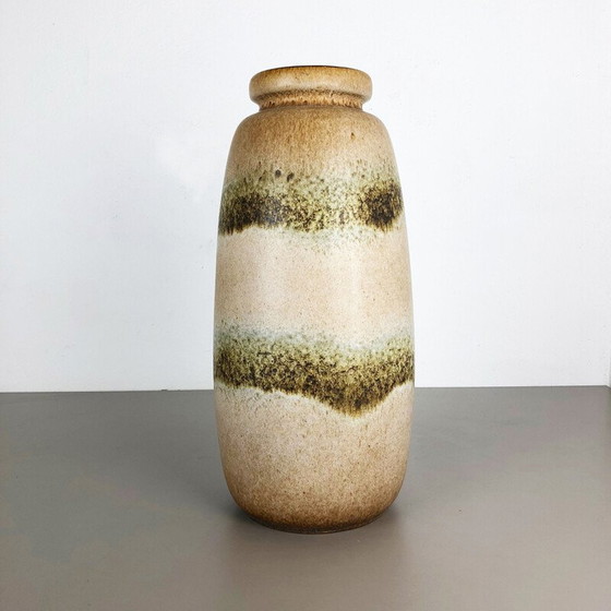 Image 1 of Grand vase de sol vintage en poterie de lave grasse multicolore 284-47 par Scheurich1970