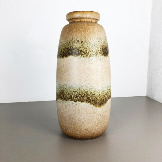 Image 1 of Grand vase de sol vintage en poterie de lave grasse multicolore 284-47 par Scheurich1970