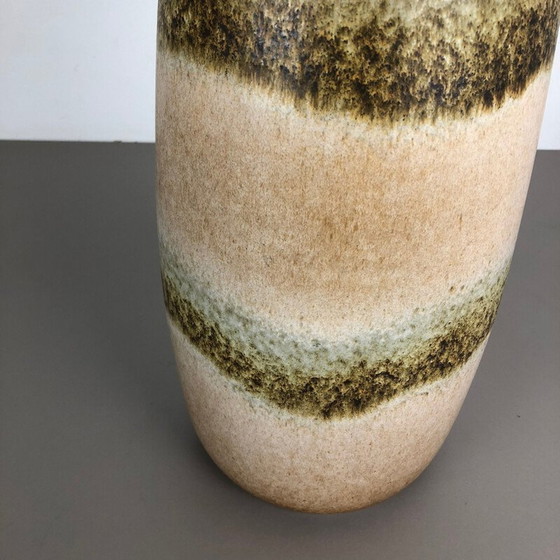 Image 1 of Grand vase de sol vintage en poterie de lave grasse multicolore 284-47 par Scheurich1970