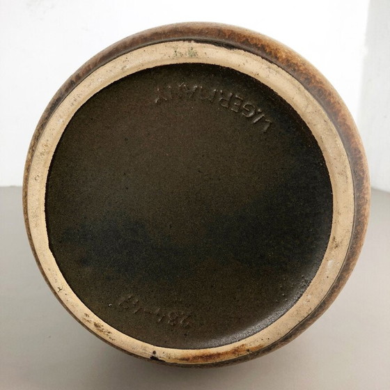 Image 1 of Grand vase de sol vintage en poterie de lave grasse multicolore 284-47 par Scheurich1970