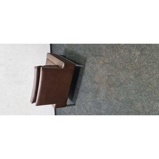 Image 1 of Fauteuil vintage série 800 en métal et cuir pour Wilkhahn