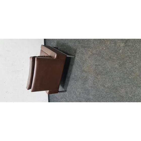 Image 1 of Fauteuil vintage série 800 en métal et cuir pour Wilkhahn
