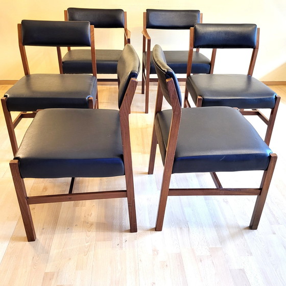 Image 1 of 4 Chaises & 2 Fauteuils Design Alfred Cox Pour R.Foster England 1970S'