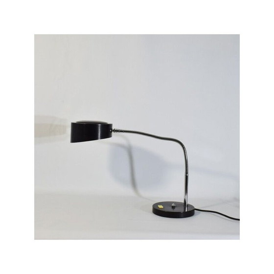 Image 1 of Lampe vintage Philips en métal laqué noir, 1950