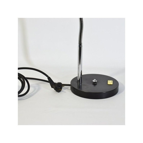 Image 1 of Lampe vintage Philips en métal laqué noir, 1950