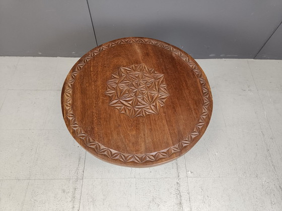 Image 1 of Table d'appoint africaine d'art tribal, 1960S