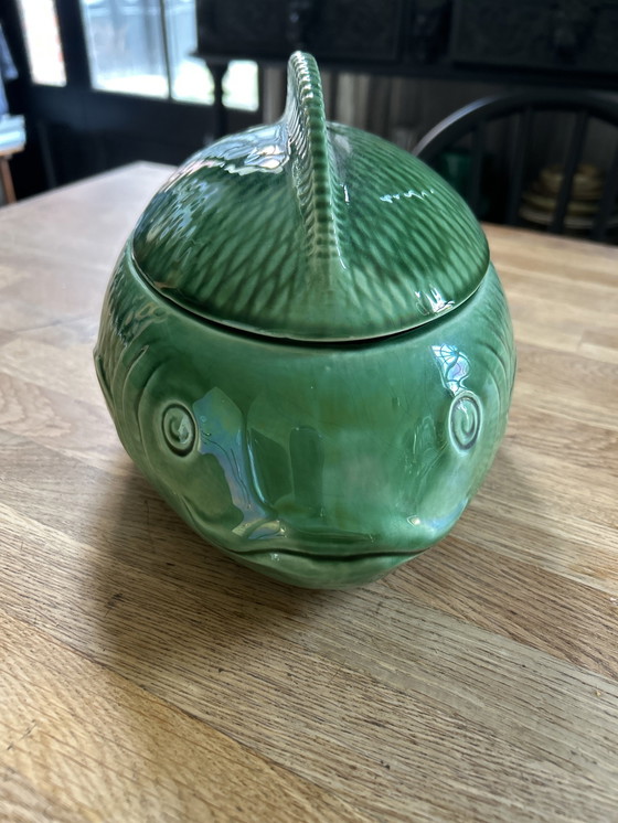 Image 1 of Soupière Poisson Vintage Sarreguemines
