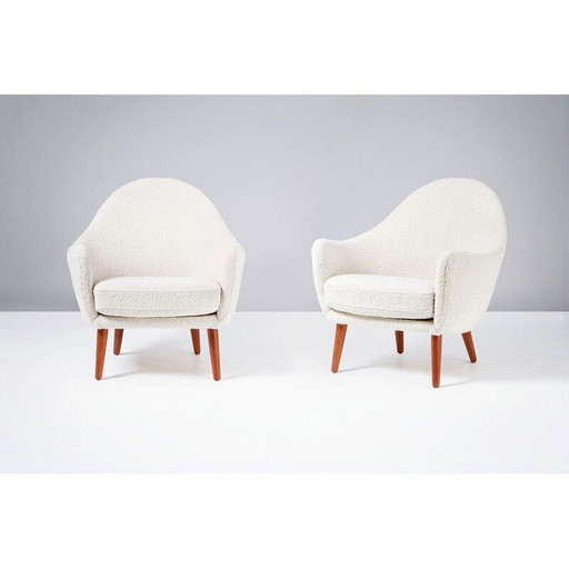 Paire de chaises longues d'Ib Kofod-Larsen, années 1960