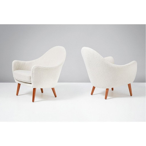 Paire de chaises longues d'Ib Kofod-Larsen, années 1960