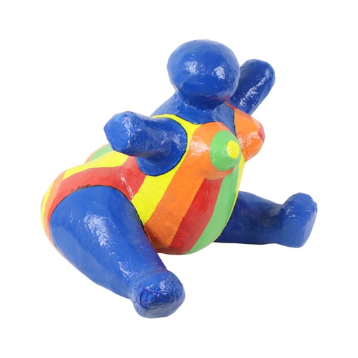 Vintage Pop Art Statue Thick Lady 38Cm