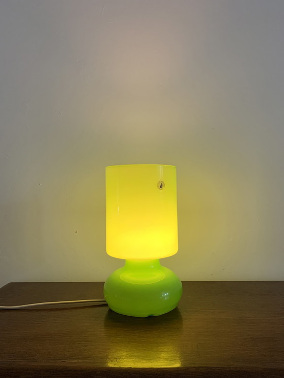 Image 1 of Ikea Lampe de table modèle "Lykta", vert , 1990S