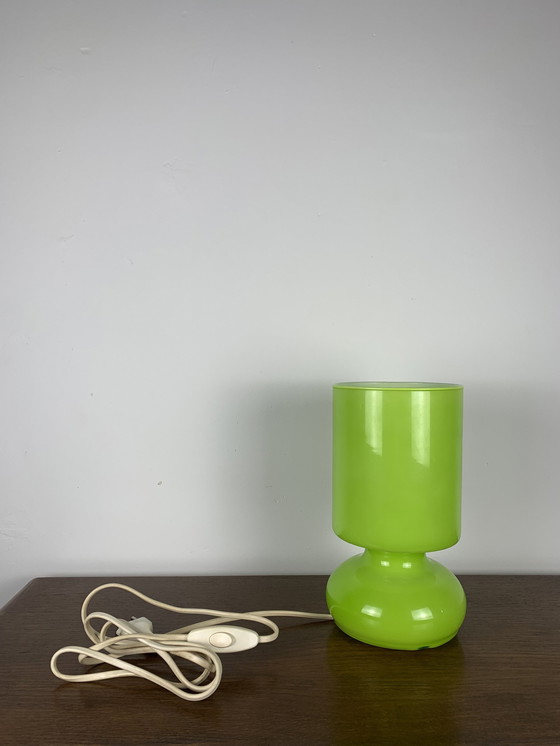 Image 1 of Ikea Lampe de table modèle "Lykta", vert , 1990S