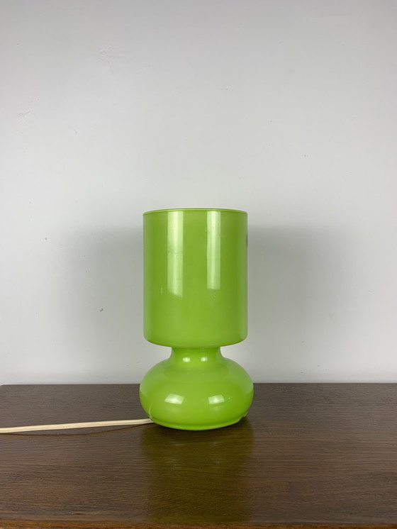 Image 1 of Ikea Lampe de table modèle "Lykta", vert , 1990S