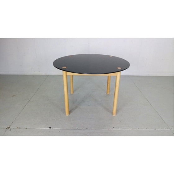 Image 1 of Table de salle à manger ronde en bois de chêne par Børge Mogensen pour Fdb Møbler, Danemark 1950