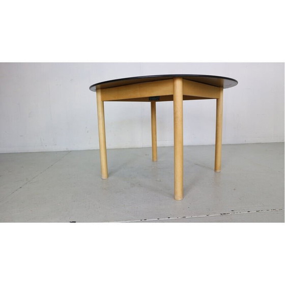 Image 1 of Table de salle à manger ronde en bois de chêne par Børge Mogensen pour Fdb Møbler, Danemark 1950