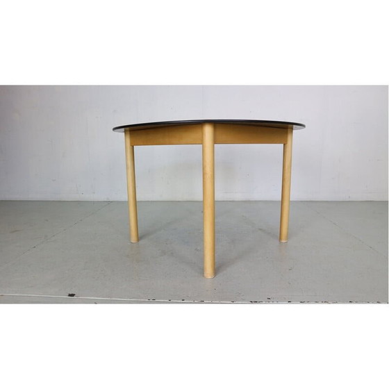 Image 1 of Table de salle à manger ronde en bois de chêne par Børge Mogensen pour Fdb Møbler, Danemark 1950