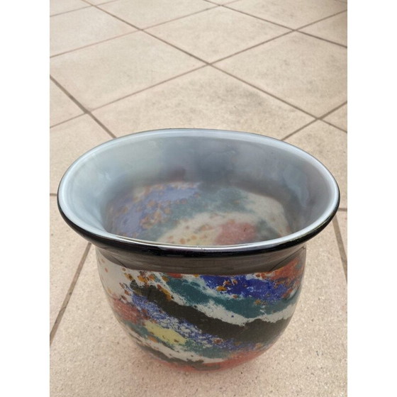 Image 1 of Vase vintage en verre de Murano, 2000