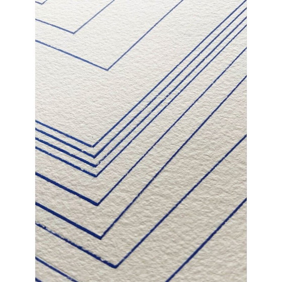 Image 1 of Composition géométrique vintage de Geneviève Claisse, 1970