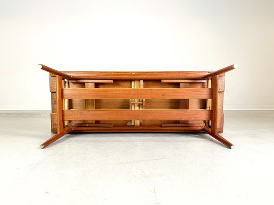 Image 1 of Mid Century Elevator Table basse Trioh Teak