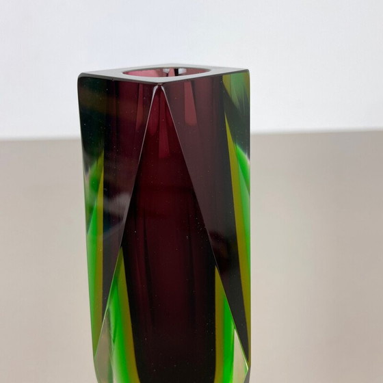 Image 1 of Vase Sommerso vintage en verre de Murano par Flavio Poli, Italie, années 1970