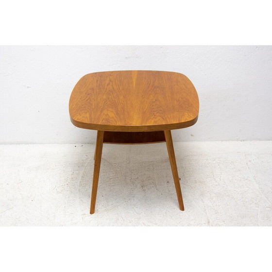 Image 1 of Table basse vintage en bois de hêtre, Tchécoslovaquie années 1960