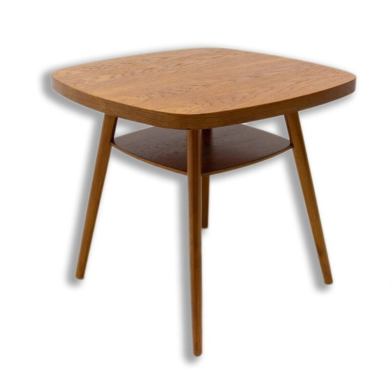 Image 1 of Table basse vintage en bois de hêtre, Tchécoslovaquie années 1960