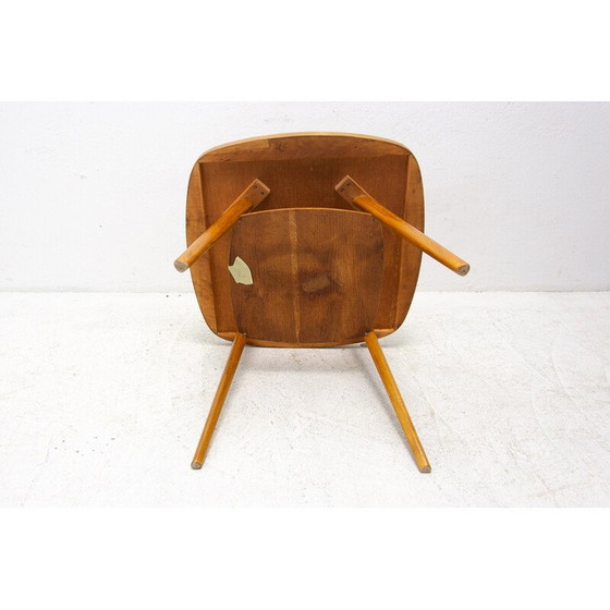 Image 1 of Table basse vintage en bois de hêtre, Tchécoslovaquie années 1960