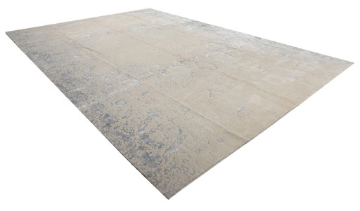 Designer Tapis Moderne Viscose Avec Brillant De Soie Pièce D'art 582 X 392 Cm